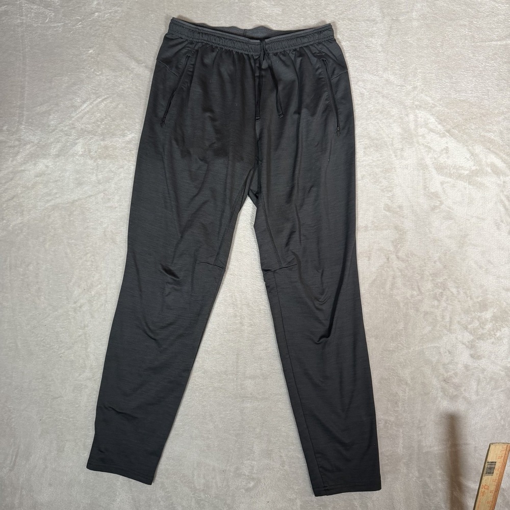 REI Co-op Mens Medium Active Pursuits Joggers Pants Zipper Pockets Charcoal Gray